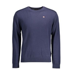 Napapijri Blue Wool Men Men's Sweater
